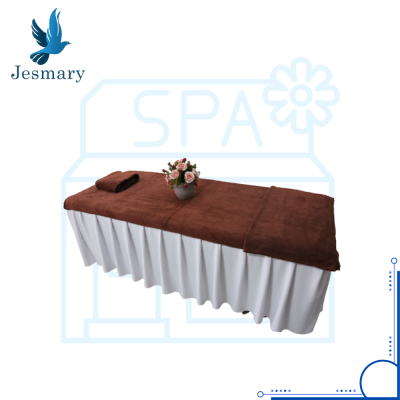 KHĂN TRẢI GIƯỜNG SPA MICROFIBER THÊU LOGO THEO YÊU CẦU